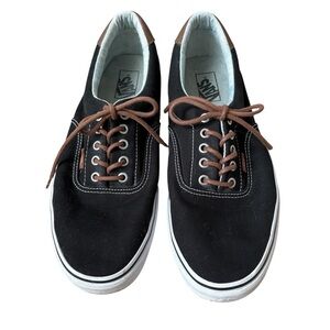 Vans Eras 59 Black Canvas Low-Top Sneakers